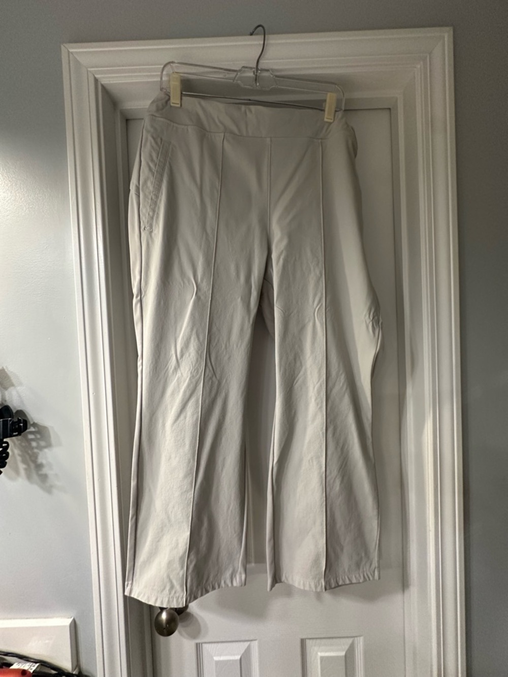 Athleta Light Beige/putty Drawstring Pants